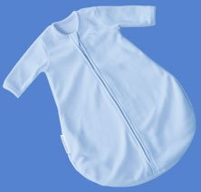 Kiddopotamus longsleeved Dreamsie in BLUE Microfleece - Small