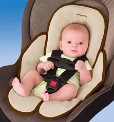 Kiddopotamus Snuzzler carseat head + body support - MOCHA