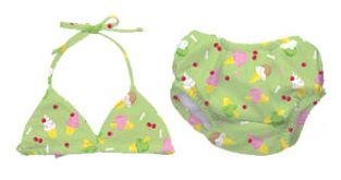 iPlay two-piece Bathing Suit with swim diaper - LIME - 18m