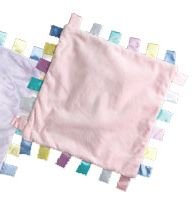 iPlay Velvety ChiChi baby blanket with satin tabs - PINK