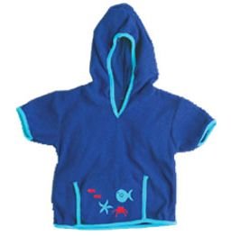 iPlay Swim Sun cover-up Hoodie - AQUA - 6-12 m