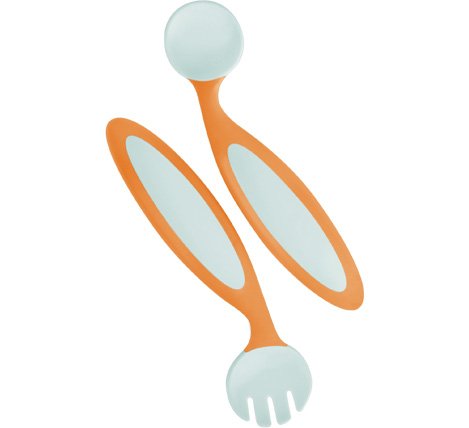 BOON Benders Adjustable Utensils - Orange