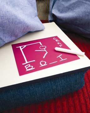 WALLIES Chalkboard sheets 2pk - HANGMAN