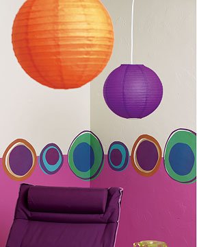 WALLIES prepasted wallpaper cutouts - Large HOT DOTS