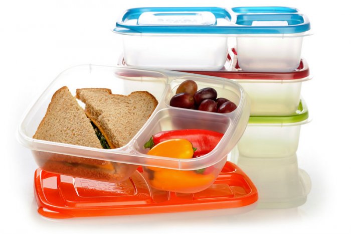 Easy Lunchbox Compartmentalized Food Containers, set of 4
