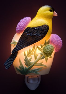 Goldfinch on Thistle Nightlight - Ibis & Orchid Designs