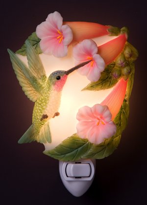 Hummingbird & Trumpet Nightlight - Ibis & Orchid Designs