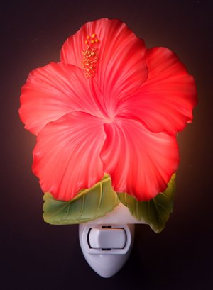 Red Hibiscus Nightlight - Ibis & Orchid Designs