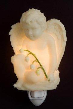 Cherub with Lily Nightlight - Ibis & Orchid Designs