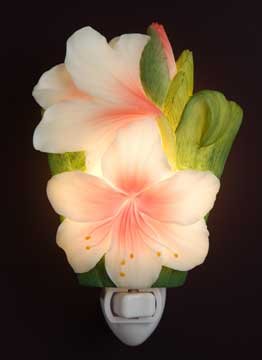 White Daylily Nightlight - Ibis & Orchid Designs