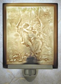 Springtime Flat Lithophane Nightlight