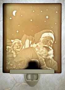 Night Before Christmas Flat Lithophane Nightlight