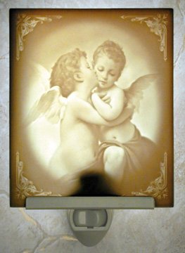 First Kiss Flat Lithophane Nightlight