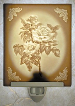 Roses Flat Lithophane Nightlight