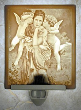 Whispers of Love Flat Lithophane Nightlight
