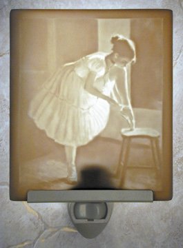 Dress Rehersal Ballet Flat Lithophane Nightlight