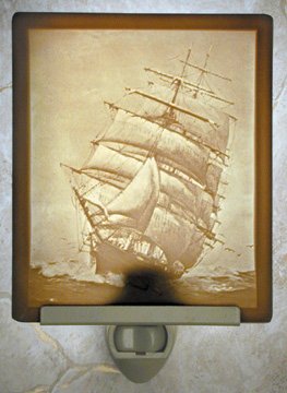 Full Sail Flat Lithophane Nightlight