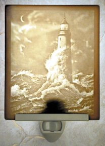 Guiding Light Flat Lithophane Nightlight