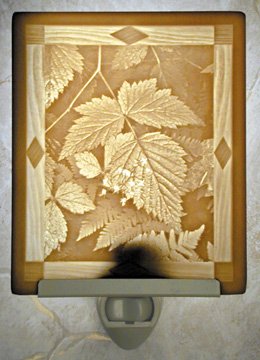 Leaves Flat Lithophane Nightlight