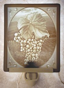 Grapes Flat Lithophane Nightlight