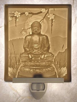 Buddah Flat Lithophane Nightlight
