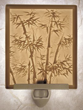 Bamboo Flat Lithophane Nightlight