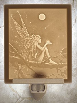 Catch A Falling Star Fairy Flat Lithophane Nightlight