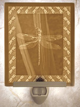 Dragonfly Flat Lithophane Nightlight
