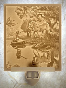 If I Were a Mermaid Flat Lithophane Nightlight
