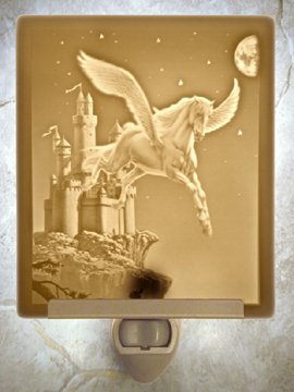 Enchanted Flight Flat Lithophane Nightlight