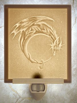 Dragon Moon Flat Lithophane Nightlight