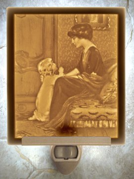 Lay Me Down to Sleep Flat Lithophane Nightlight