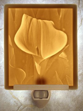Calla Lily Flat Lithophane Nightlight