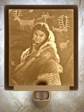 Guardian Spirit Flat Lithophane Nightlight
