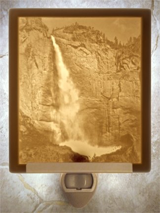 Yosemite Falls Flat Lithophane Nightlight