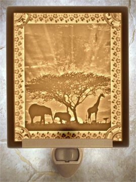 African Sunset Flat Lithophane Nightlight