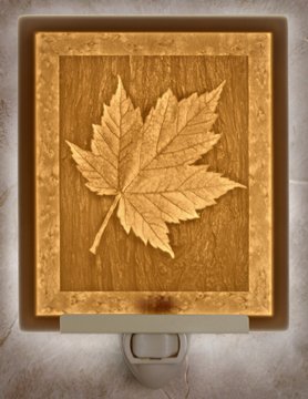 Maple Leaf Flat Lithophane Nightlight