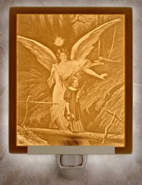 Guardian Angel 2 Flat Lithophane Nightlight