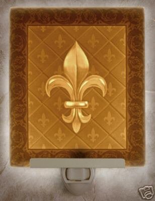 Fleur-De-Lis Flat Lithophane Nightlight
