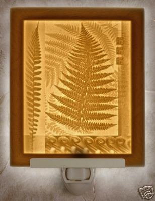 Ferns Flat Lithophane Nightlight