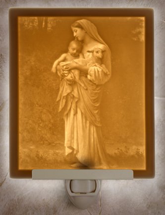 L' Innocence by Bougeareau Flat Lithophane Nightlight