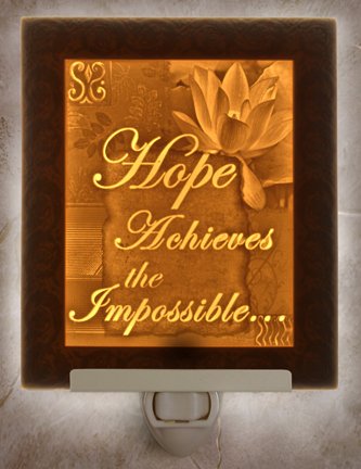 Hope Flat Lithophane Nightlight