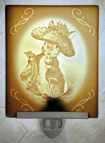 Benjamin Bunny Belle Rose Farm Classic Lithophane Collection