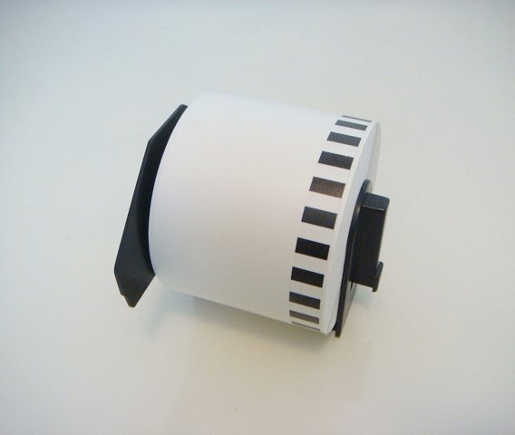 DK2205 12 pack @ $6.50 per roll - 2-3/7" x 100' label roll for Brother/Pitney Bowes thermal printer