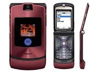 Motorola V3I Razr "Maroon'' Mobile Cellular Phone with i-Tunes (Unlocked)