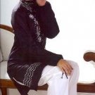 Turkish  dark tunic pants suit