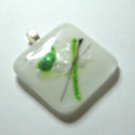 Spring Roll Pendant - Handmade Fused Glass