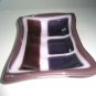 Plum Soap Dish - Handmade Fused Glass