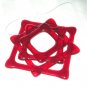 Ruby Jubilee Sun Catcher - Handmade Fused Glass