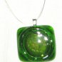 Burst your Bubble Pendant - Handmade Fused Glass